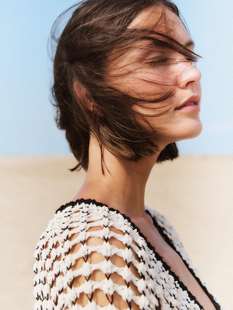 Textured Knit Vest