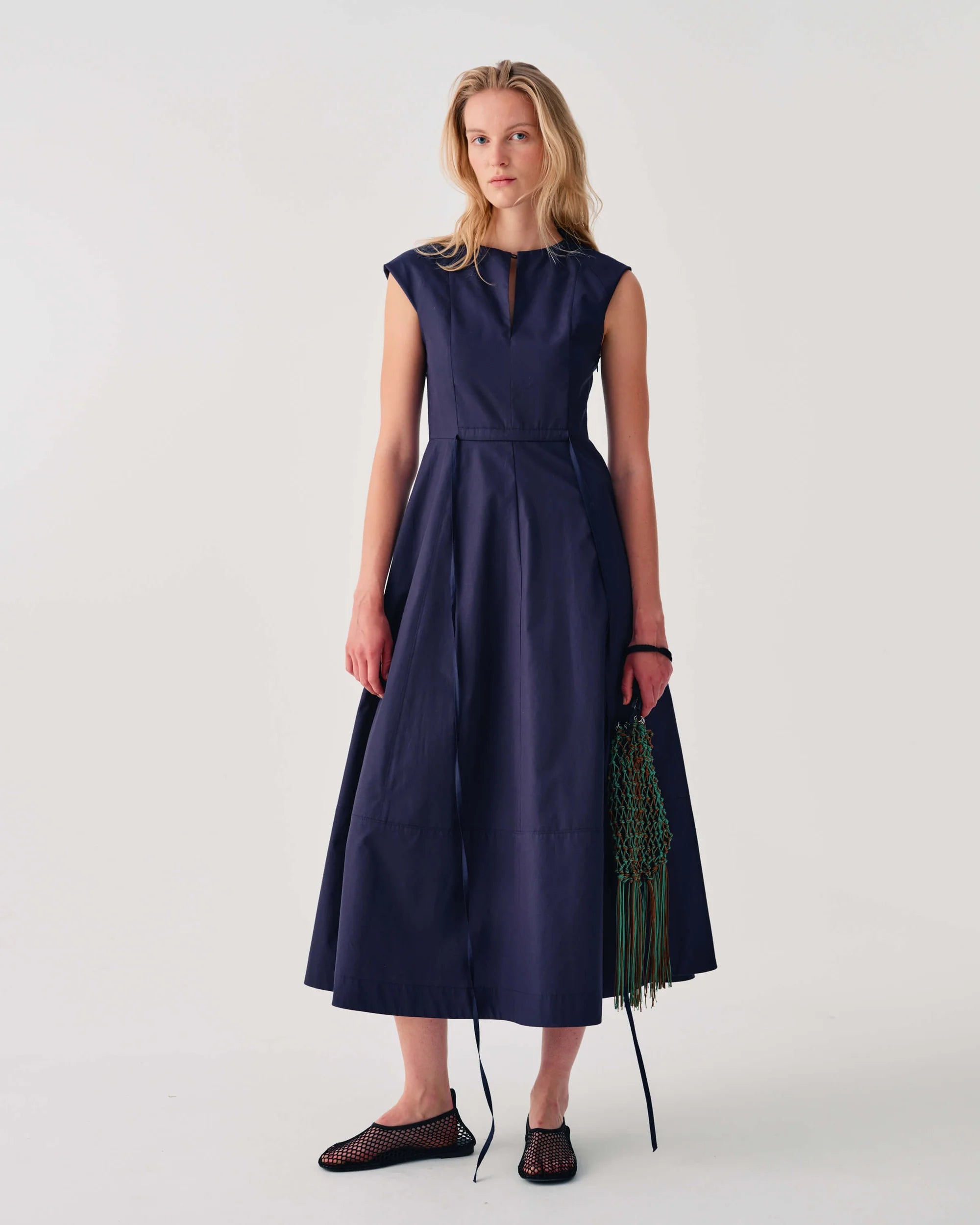 Midi Dress With Belt