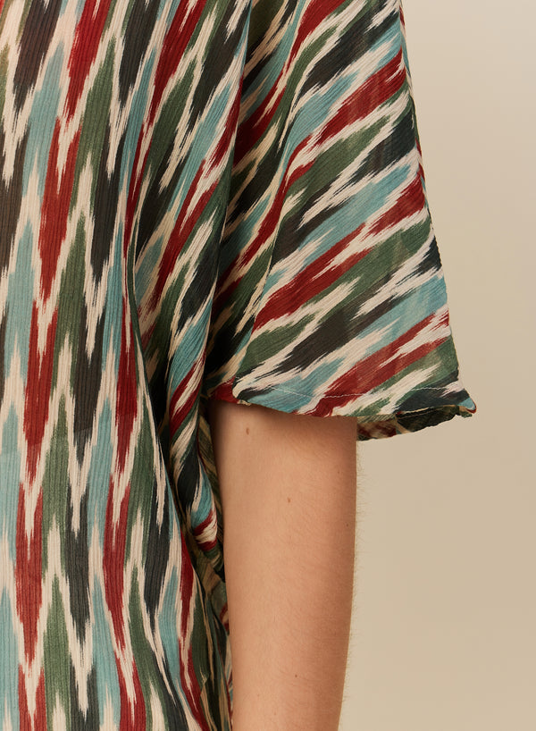 Calva Shirt | Greens/Pattern