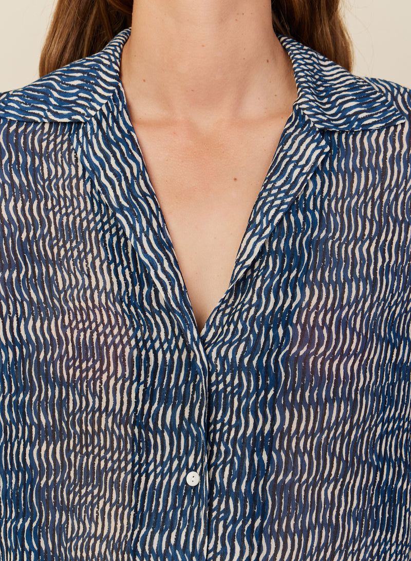 Camira Shirt | Blues Pattern