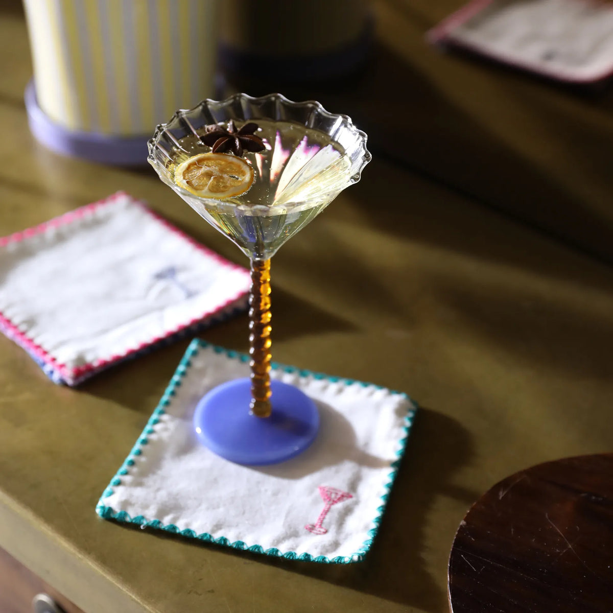 Coupe Perle Amber set of 2