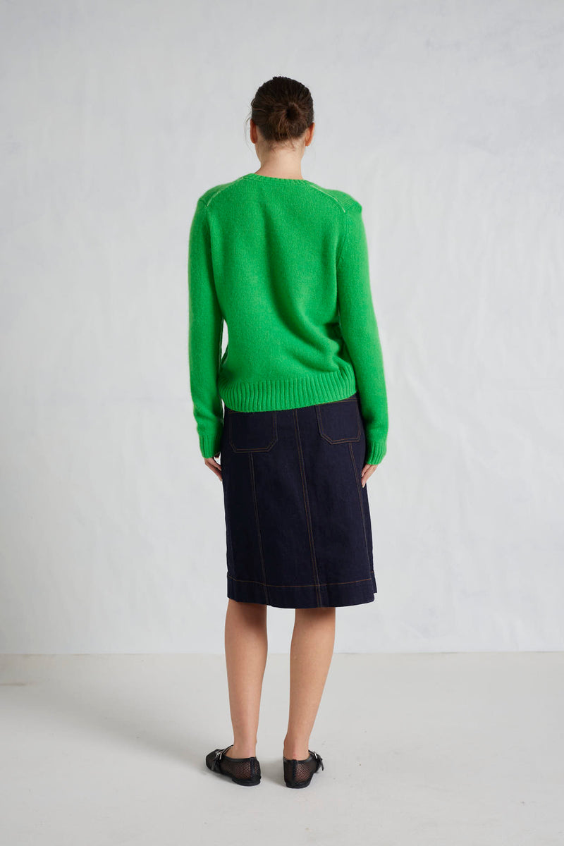 Georgia Sweater | Lime Green