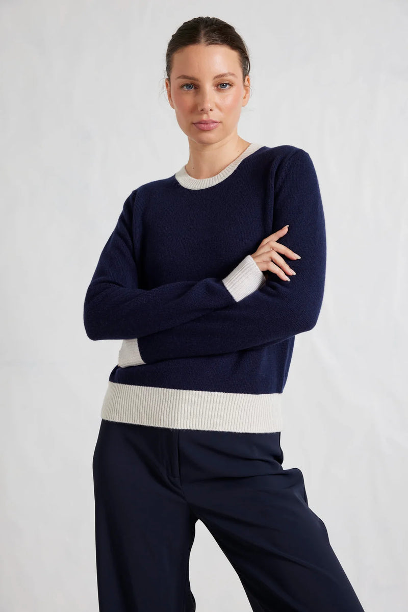 Mandy Splice sweater | Officer Navy