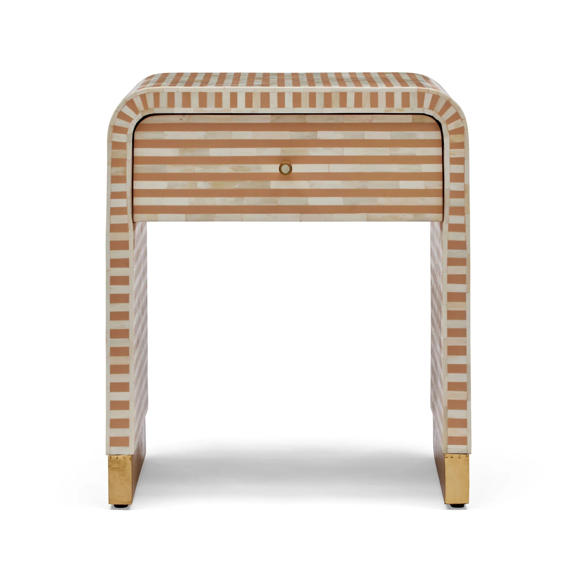 Amo Bone Inlay Bedside Almond | Almond