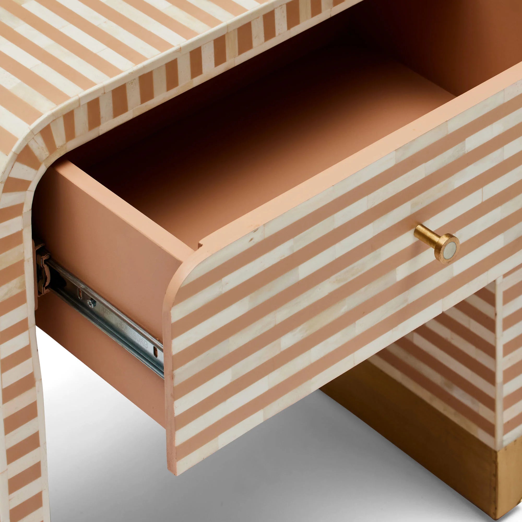 Amo Bone Inlay Bedside Almond | Almond