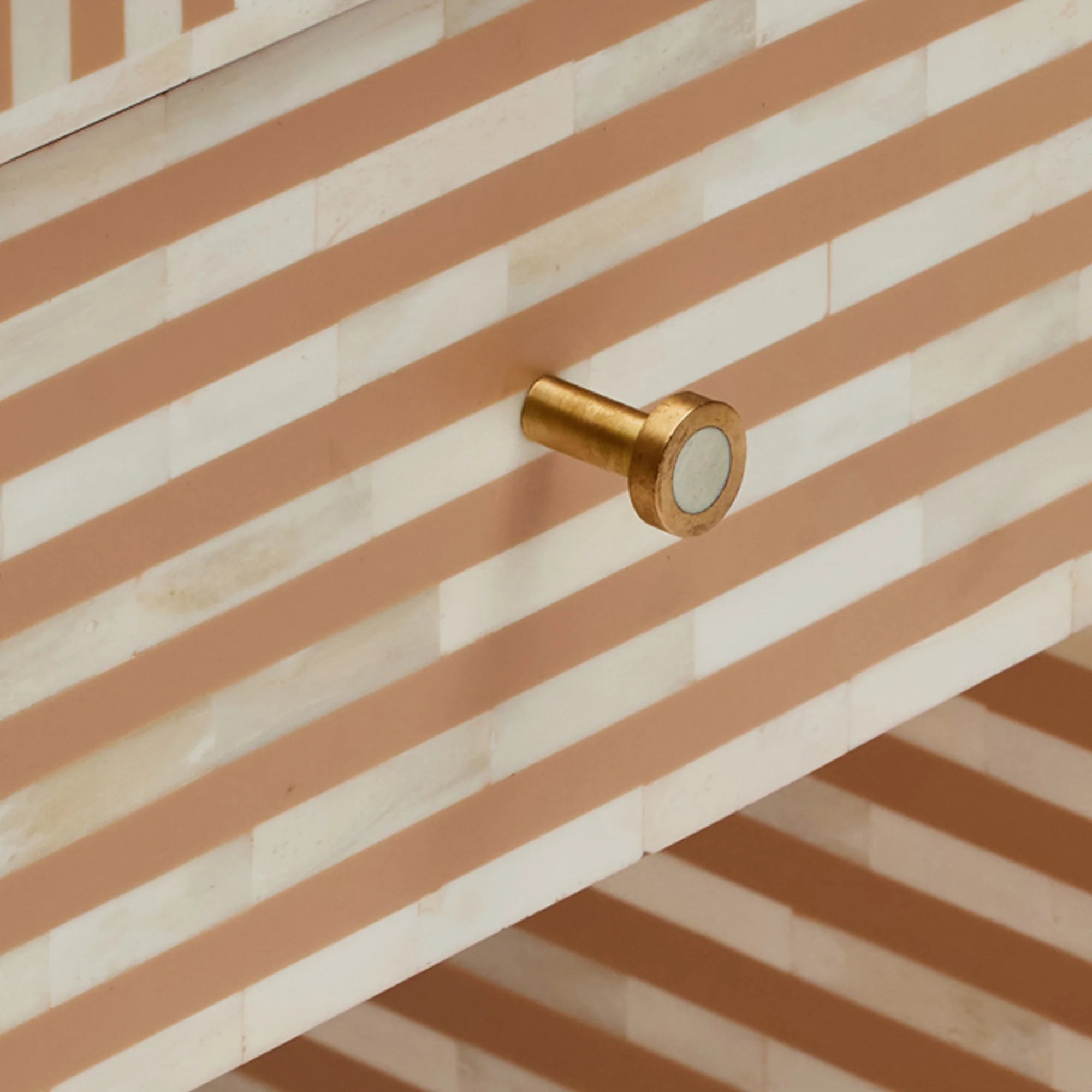 Amo Bone Inlay Bedside Almond | Almond