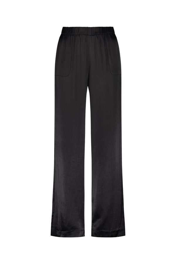 Lightness of Being Silk Pant | Black