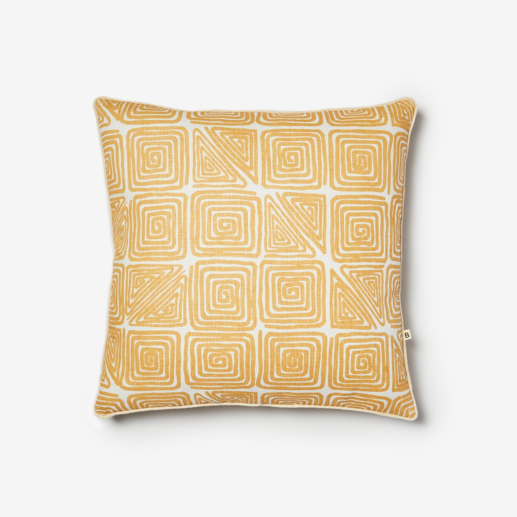Maze Mustard 50cm Cushion