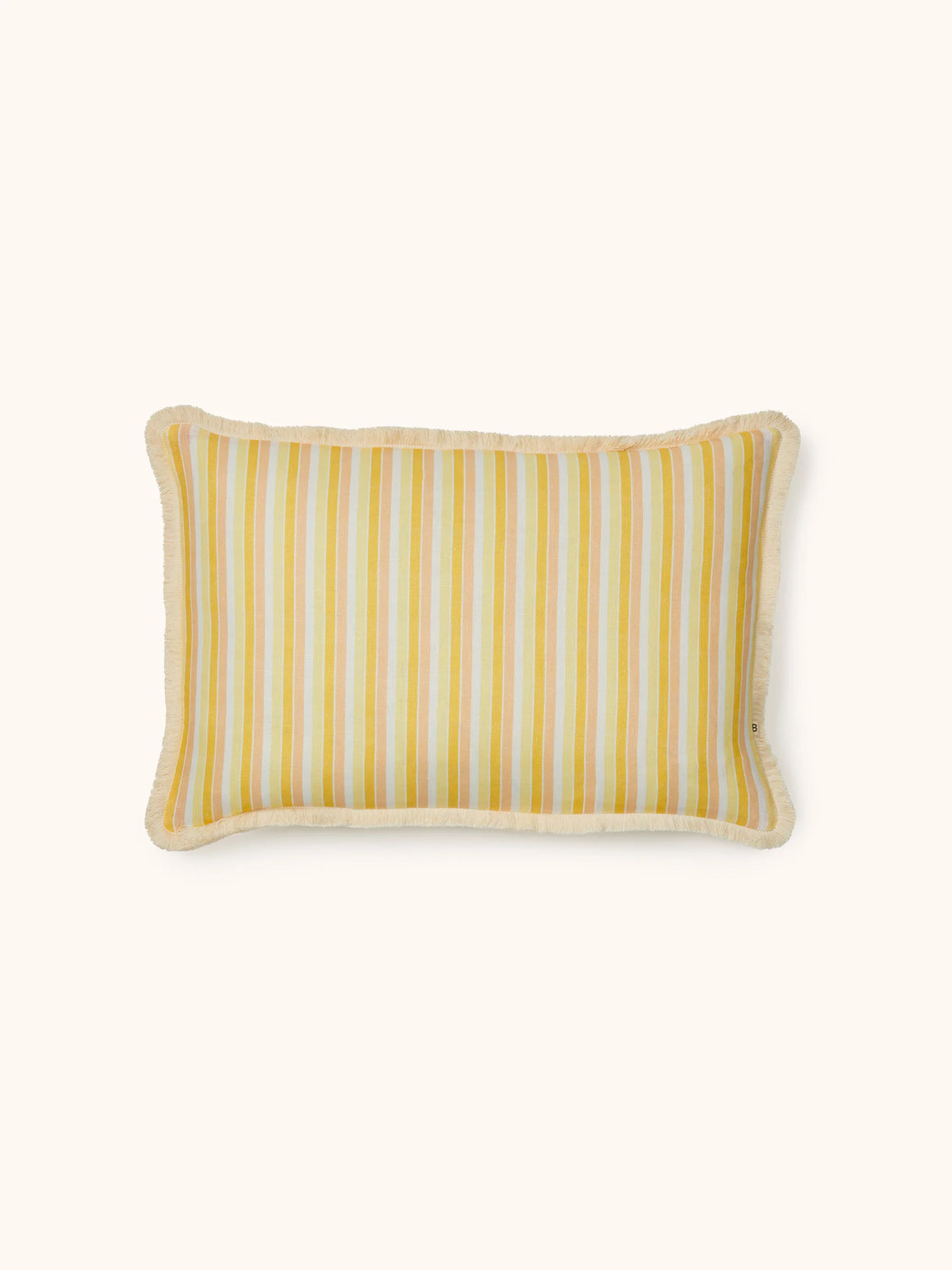 Garden Stripe Yellow Cushion