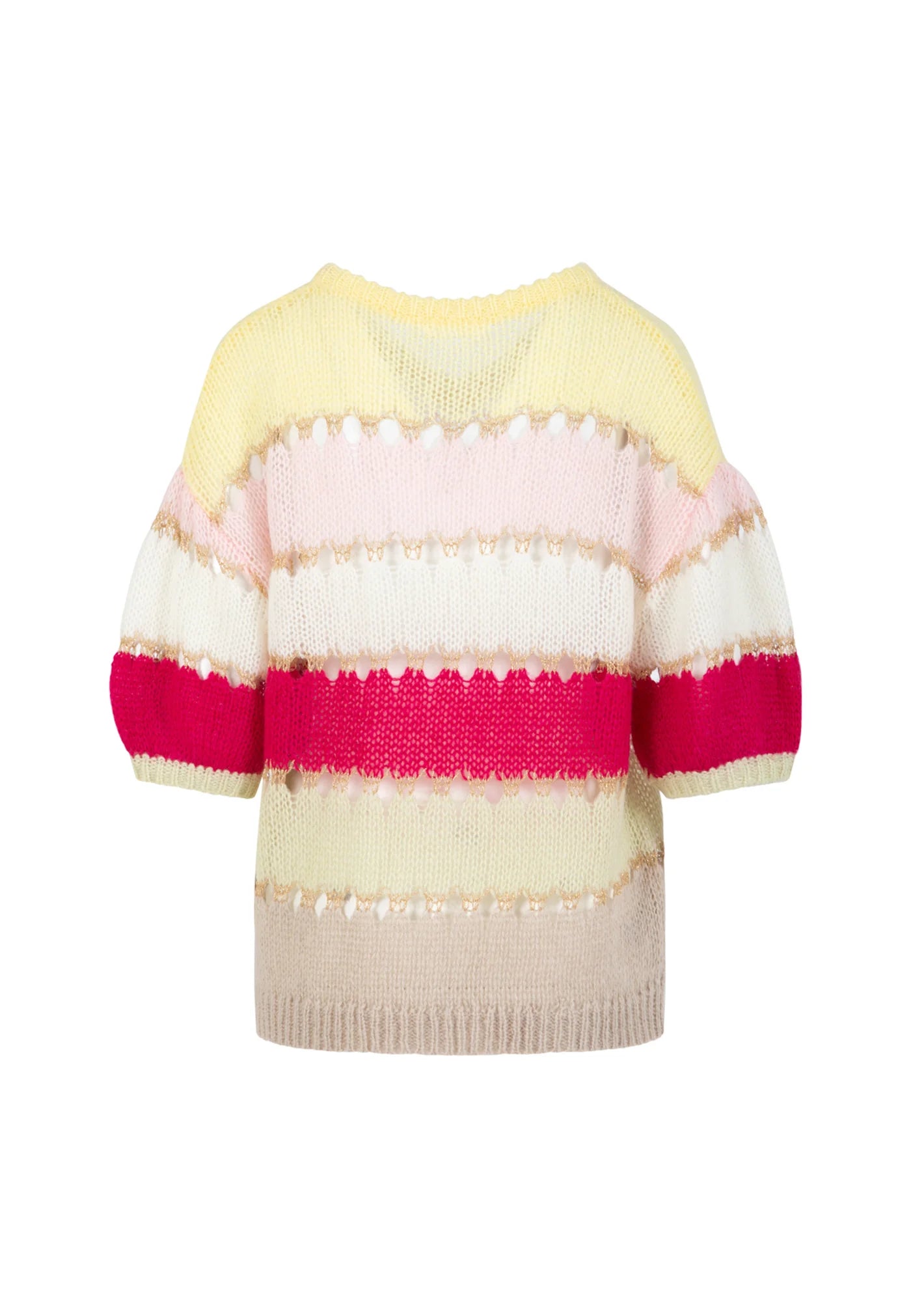 Colourblock Pointelle Knit