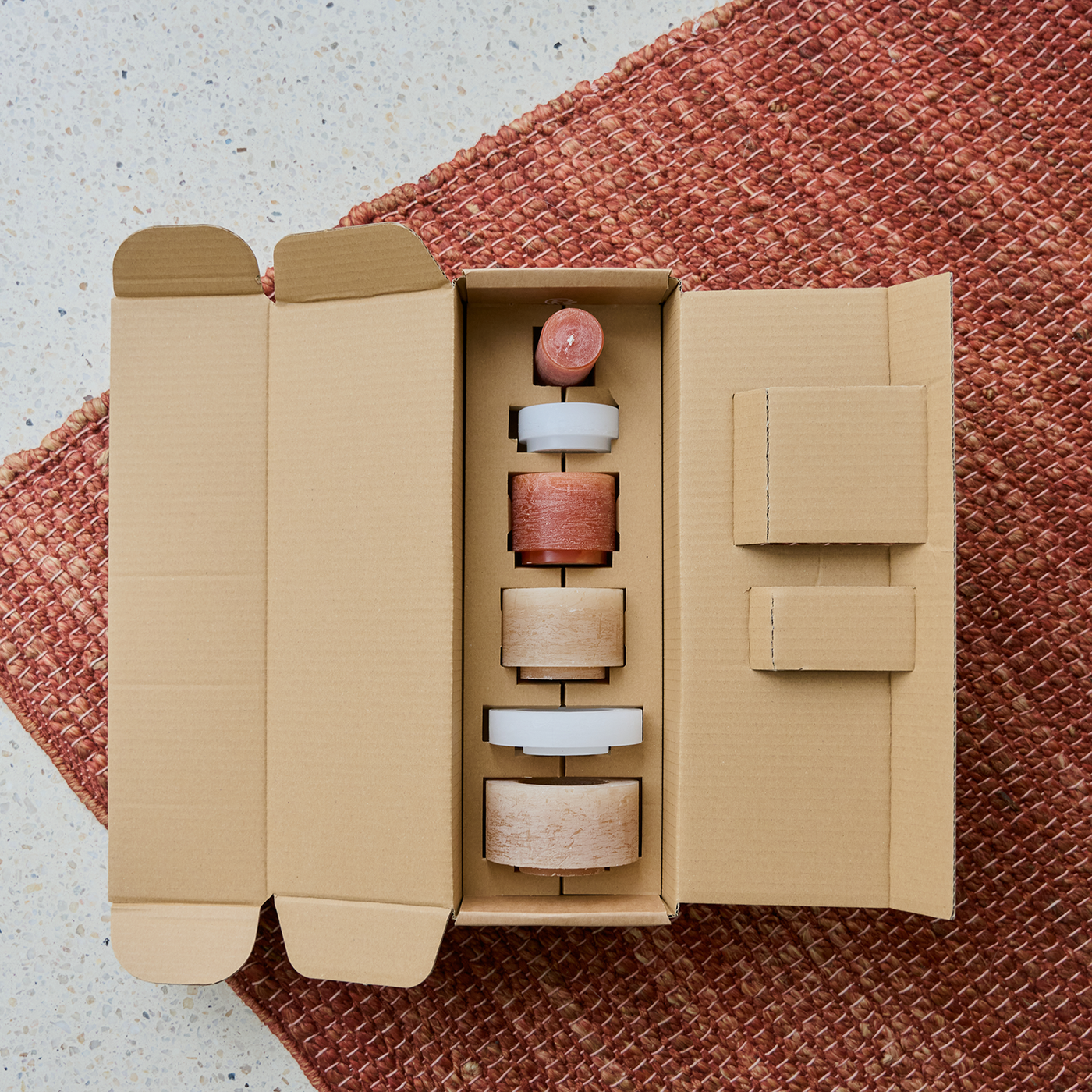06 Candle Stack | Beige