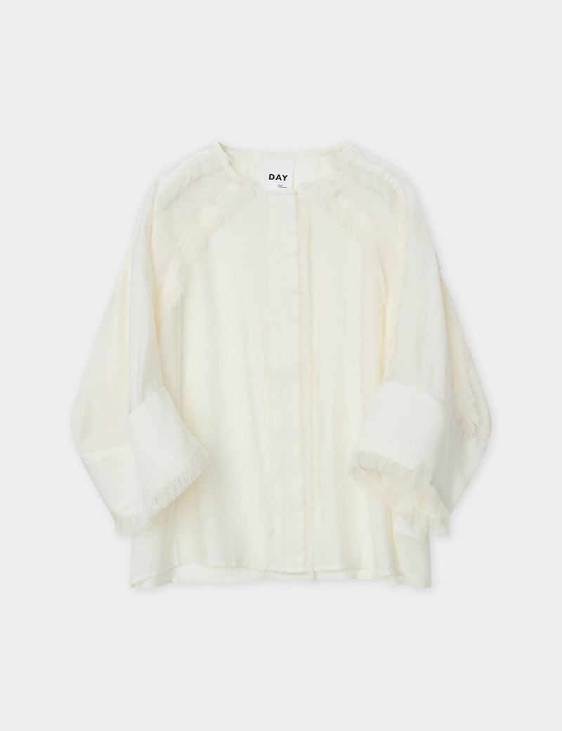 Cassie Blouse| Sheer Fringes