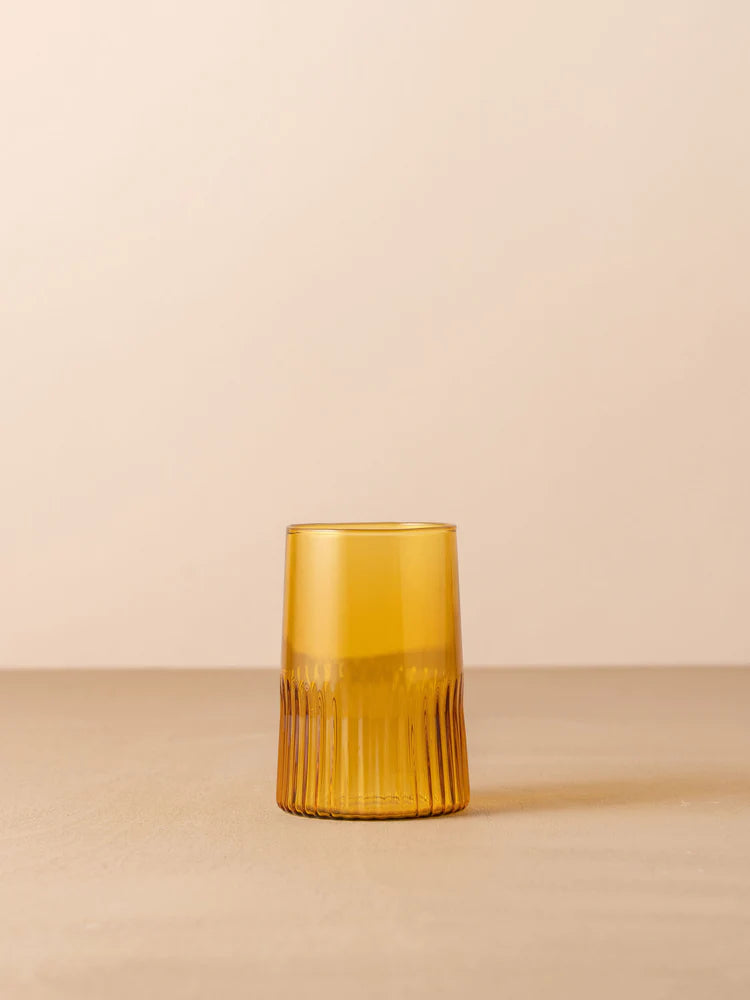 Kairos Water Glass 2 Set | Yellow Topaz