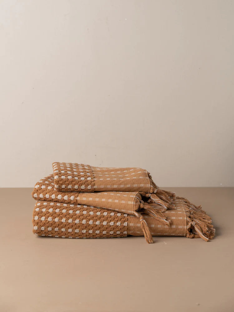 Chickpea Hand Towel | Terracotta/Stone