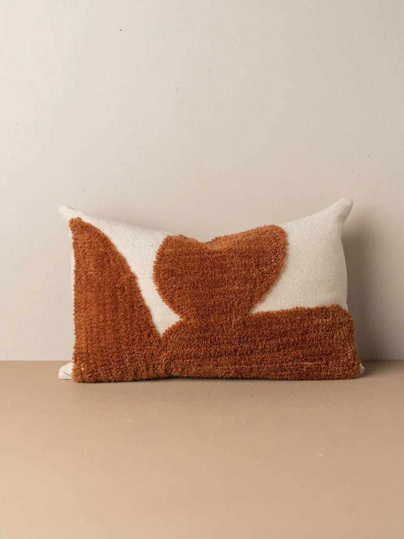 Abstract Lumbar Cushion | Terracotta