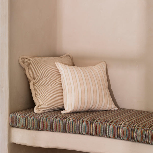 Linear Buff Linen Cushion