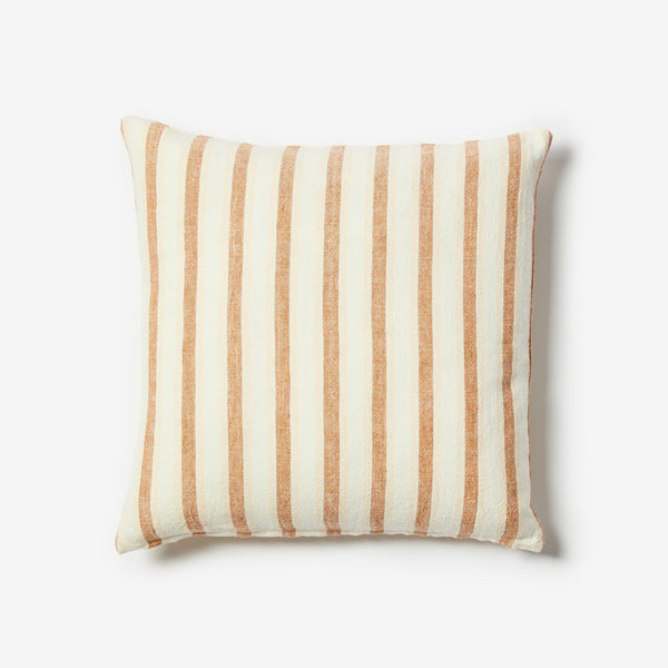 Linear Tan Linen Cushion