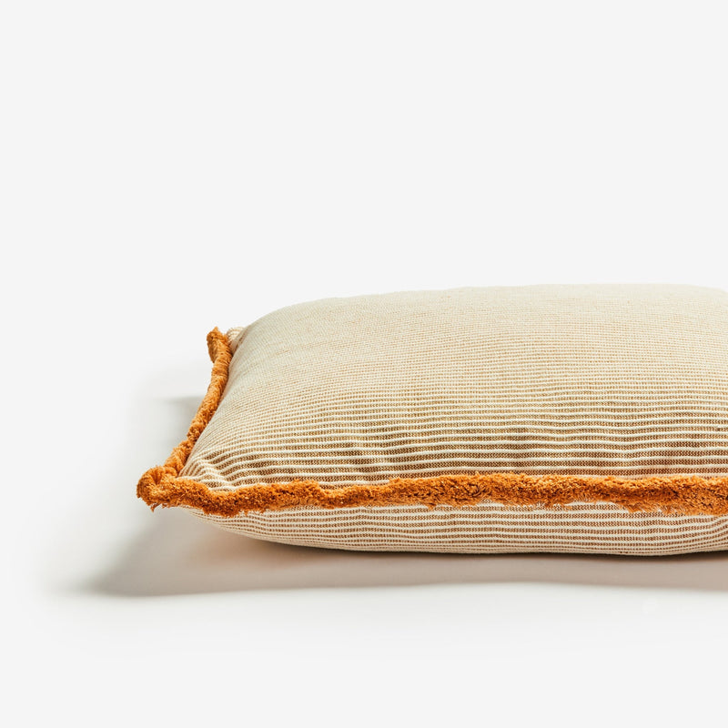 Nile Tan Cotton Cushion 60cm