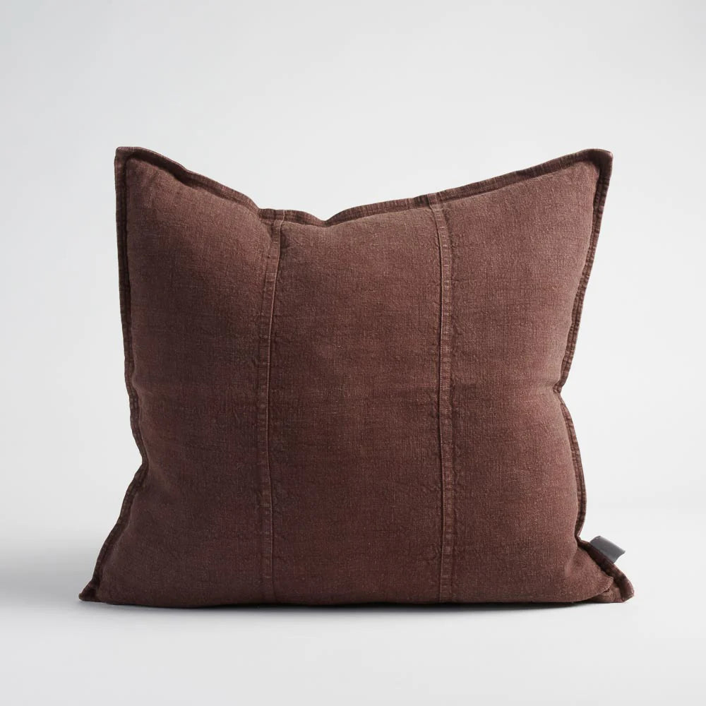 Luca Cushion | Choc 50 x 50