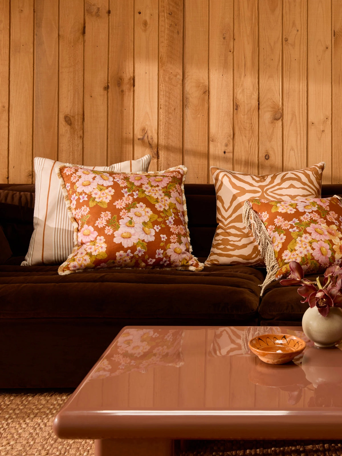 Buttercup Rust Cushion