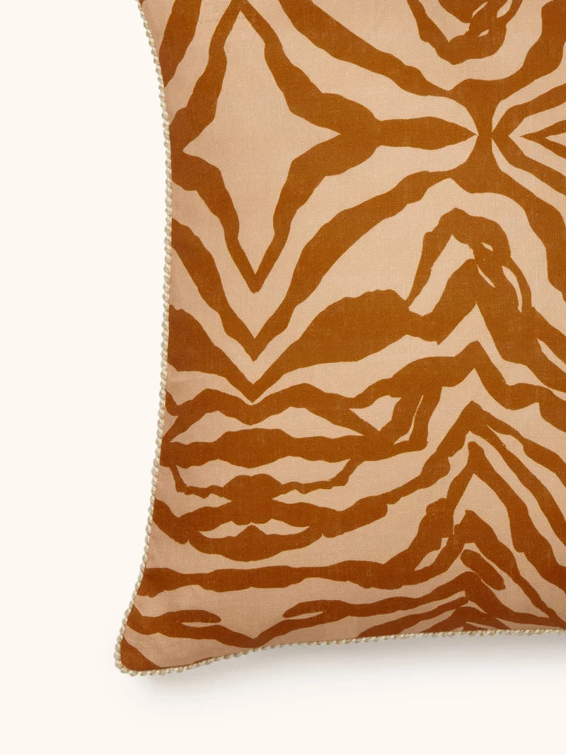 Zebra Tan Cushion