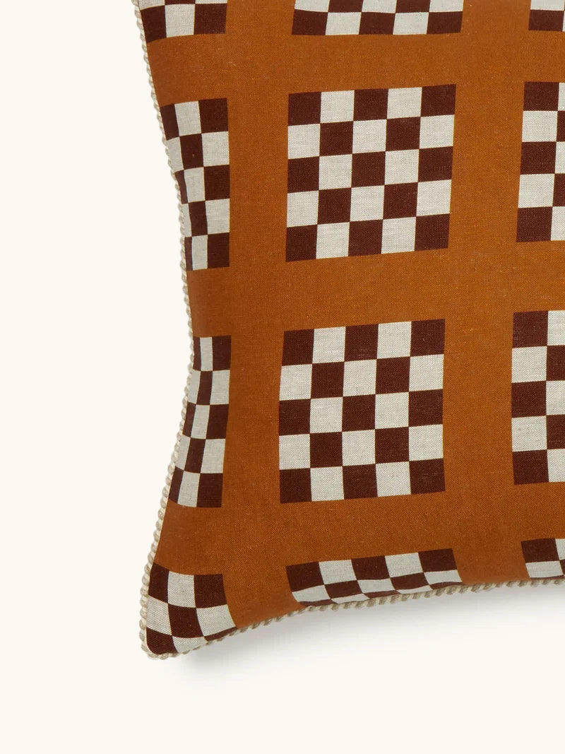 Lattice Tan Cushion