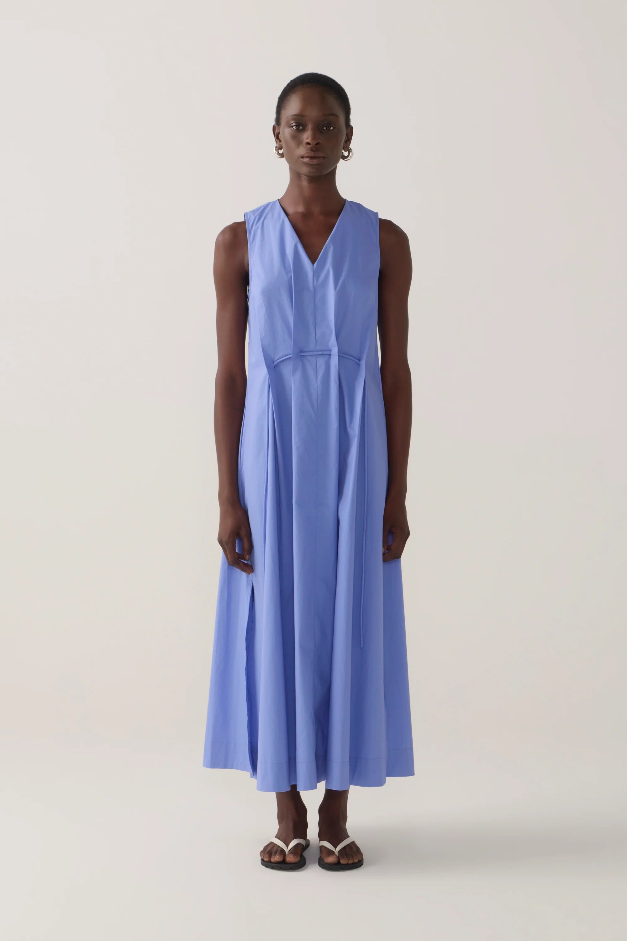 Frankie Dress | Cornflower Poplin