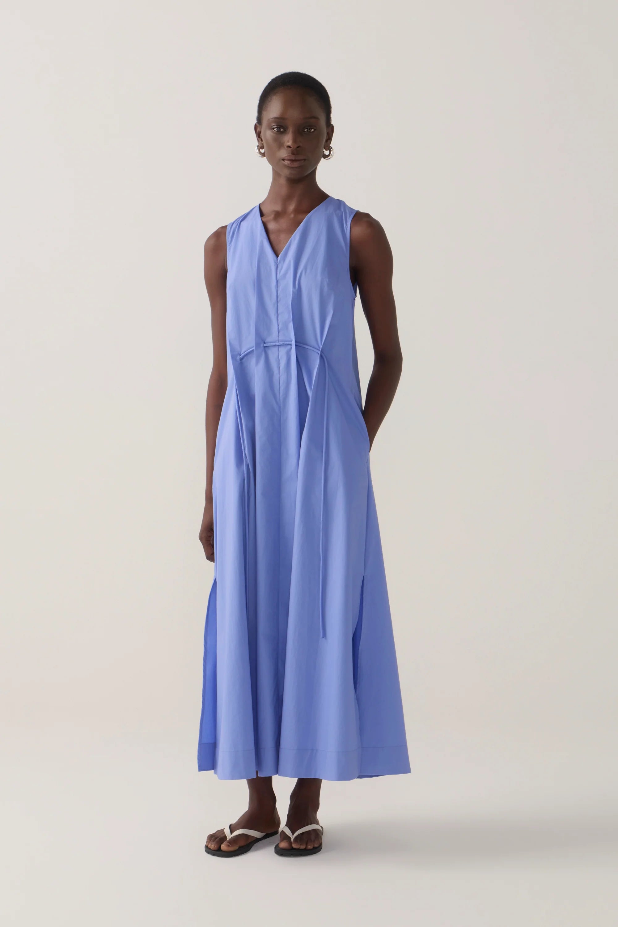 Frankie Dress | Cornflower Poplin