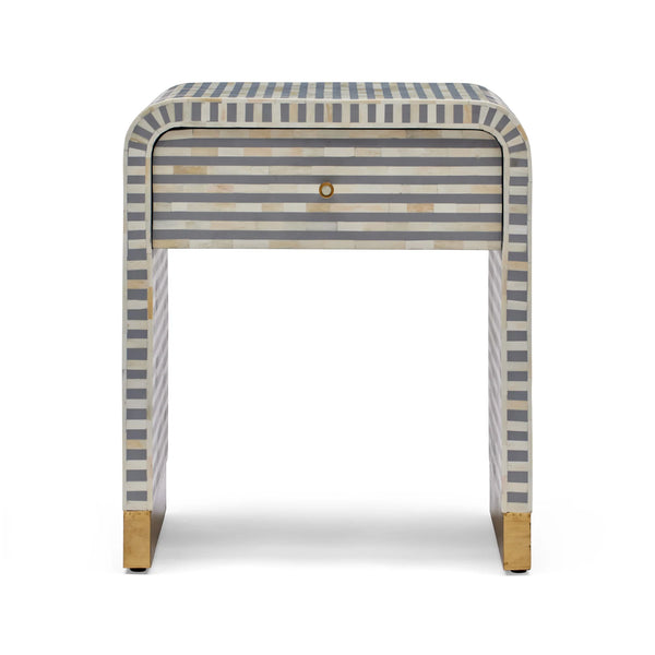 Amo Bone Inlay Bedside Grey | PRE-ORDER AVAILABLE