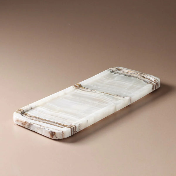 Arya Tray Small | Onyx Travertine