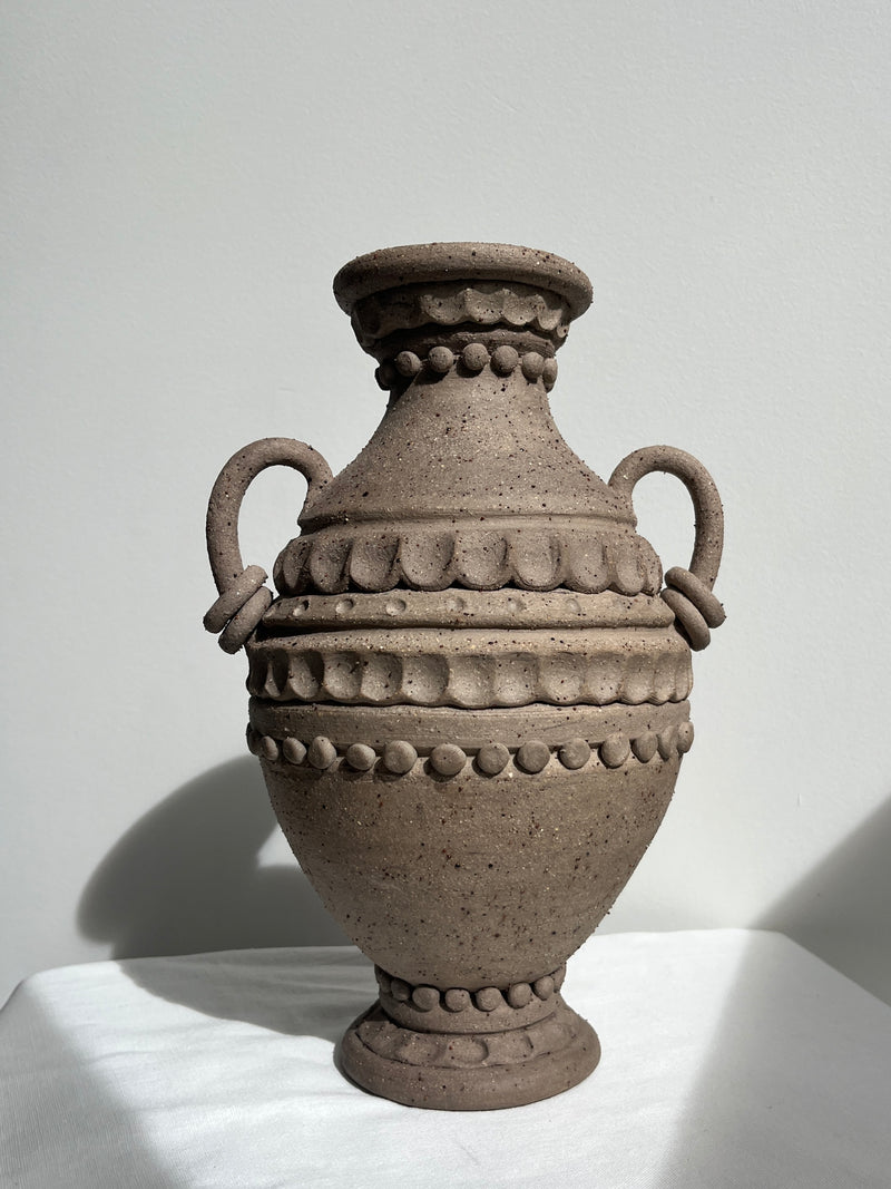 Embellished Ring Handle Vase