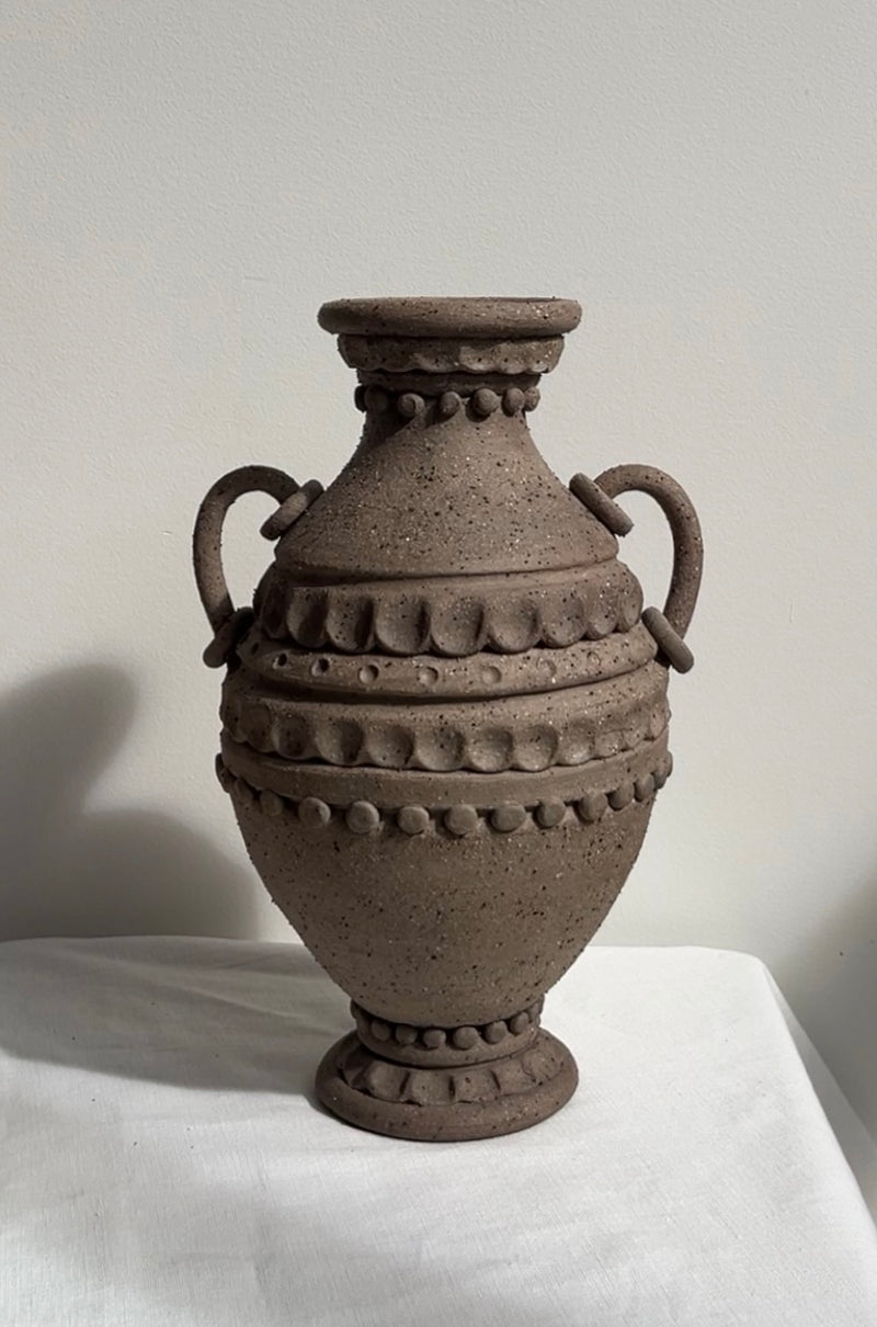 Embellished Ring Handle Vase