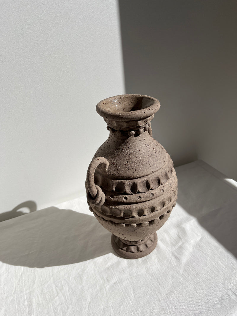 Embellished Ring Handle Vase