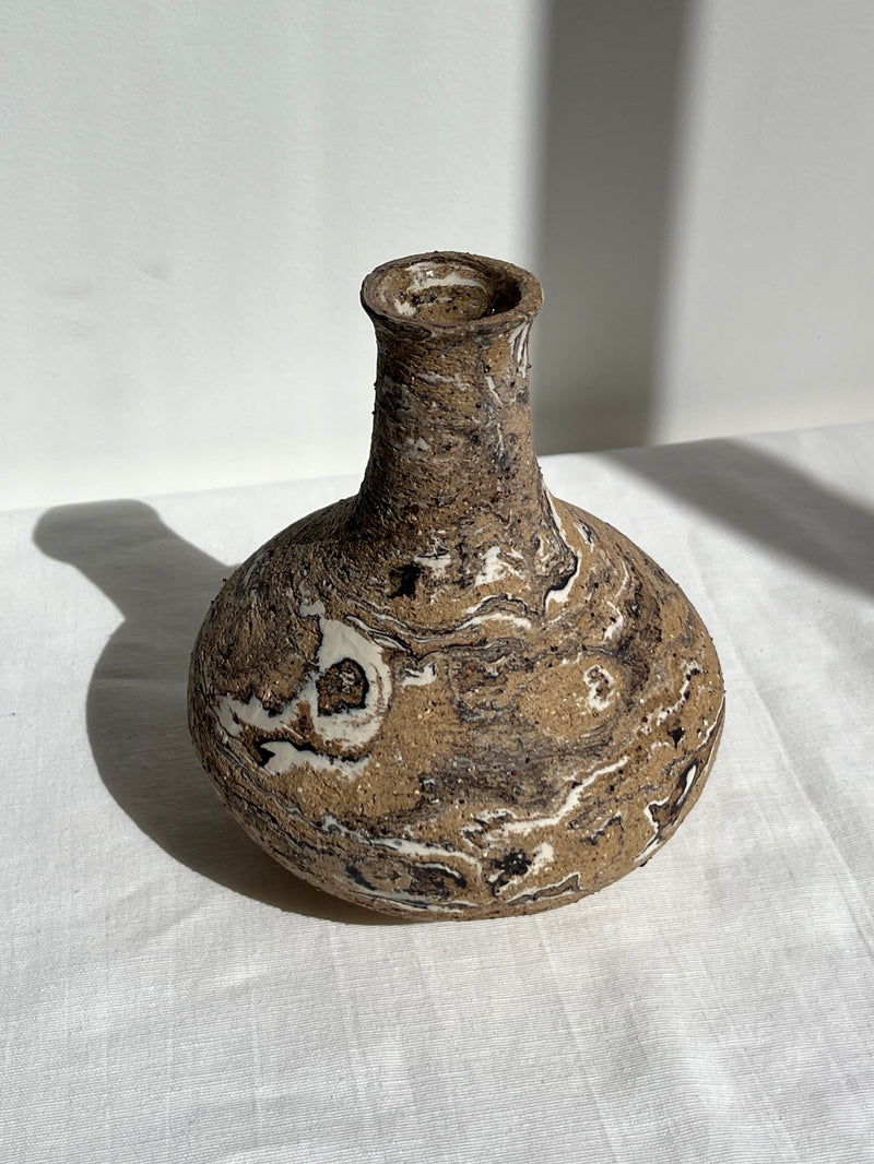 Marbled Bulb Vase