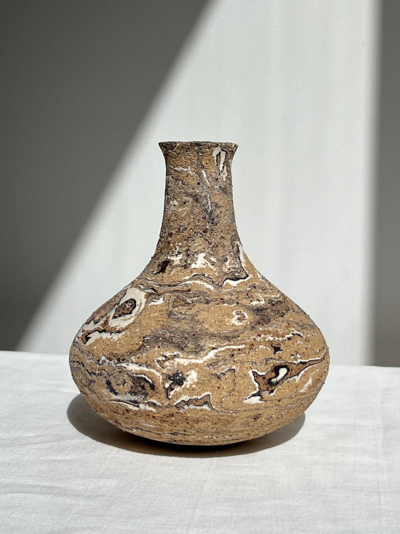 Marbled Bulb Vase