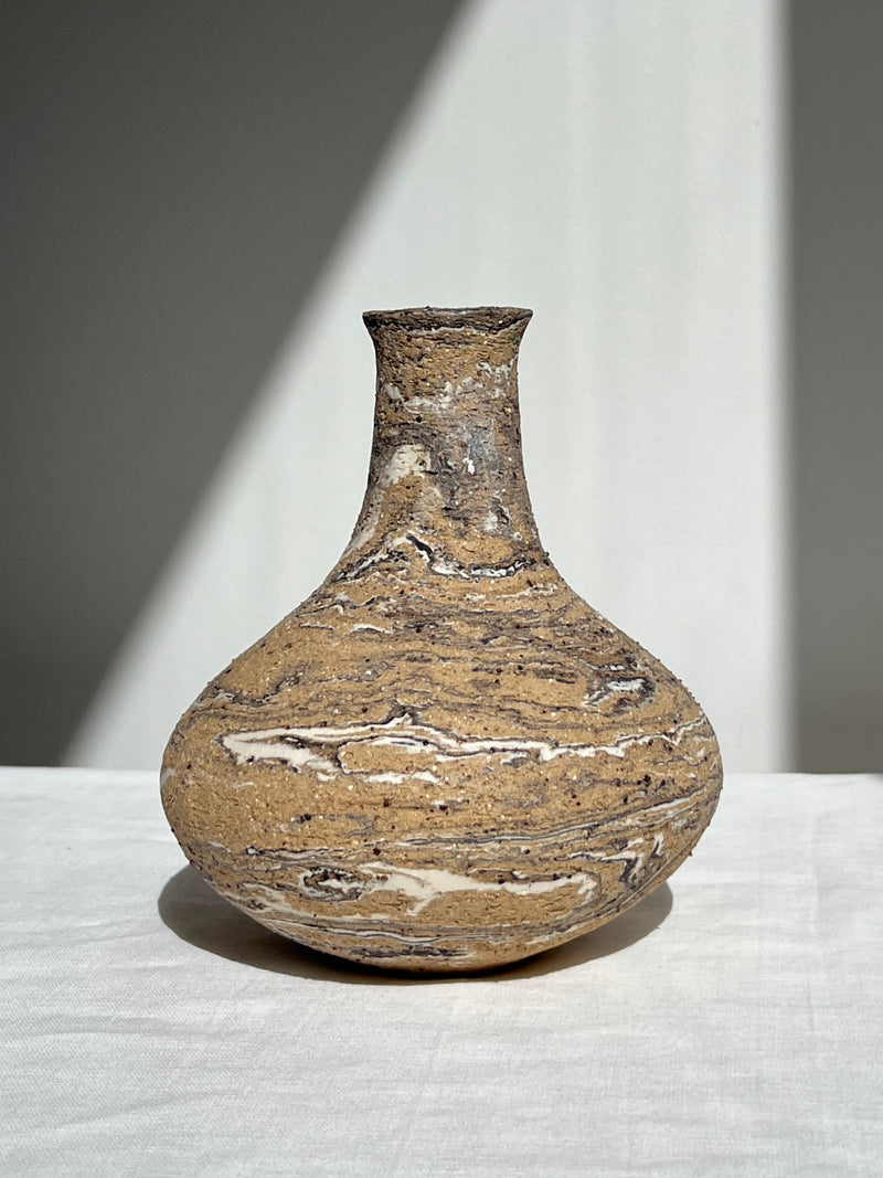 Marbled Bulb Vase
