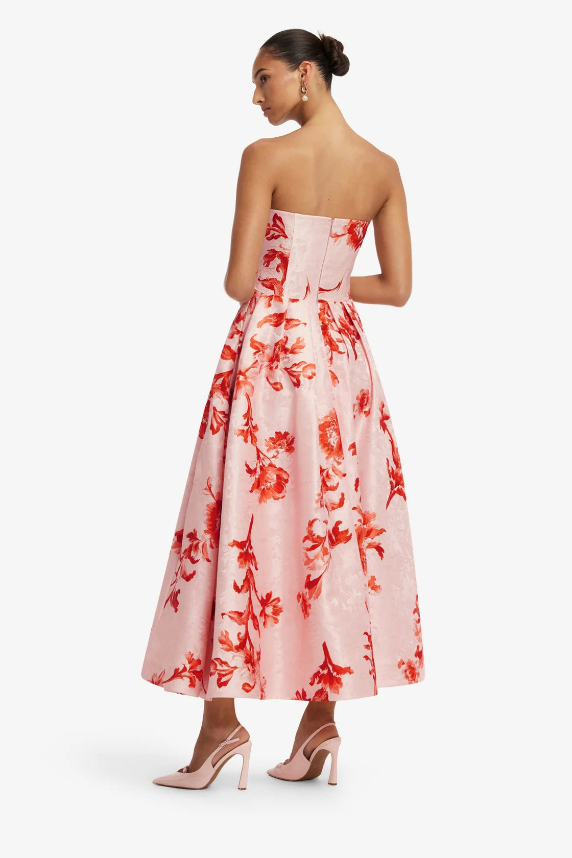 Lynn Jaquard Bustier Midi Dress