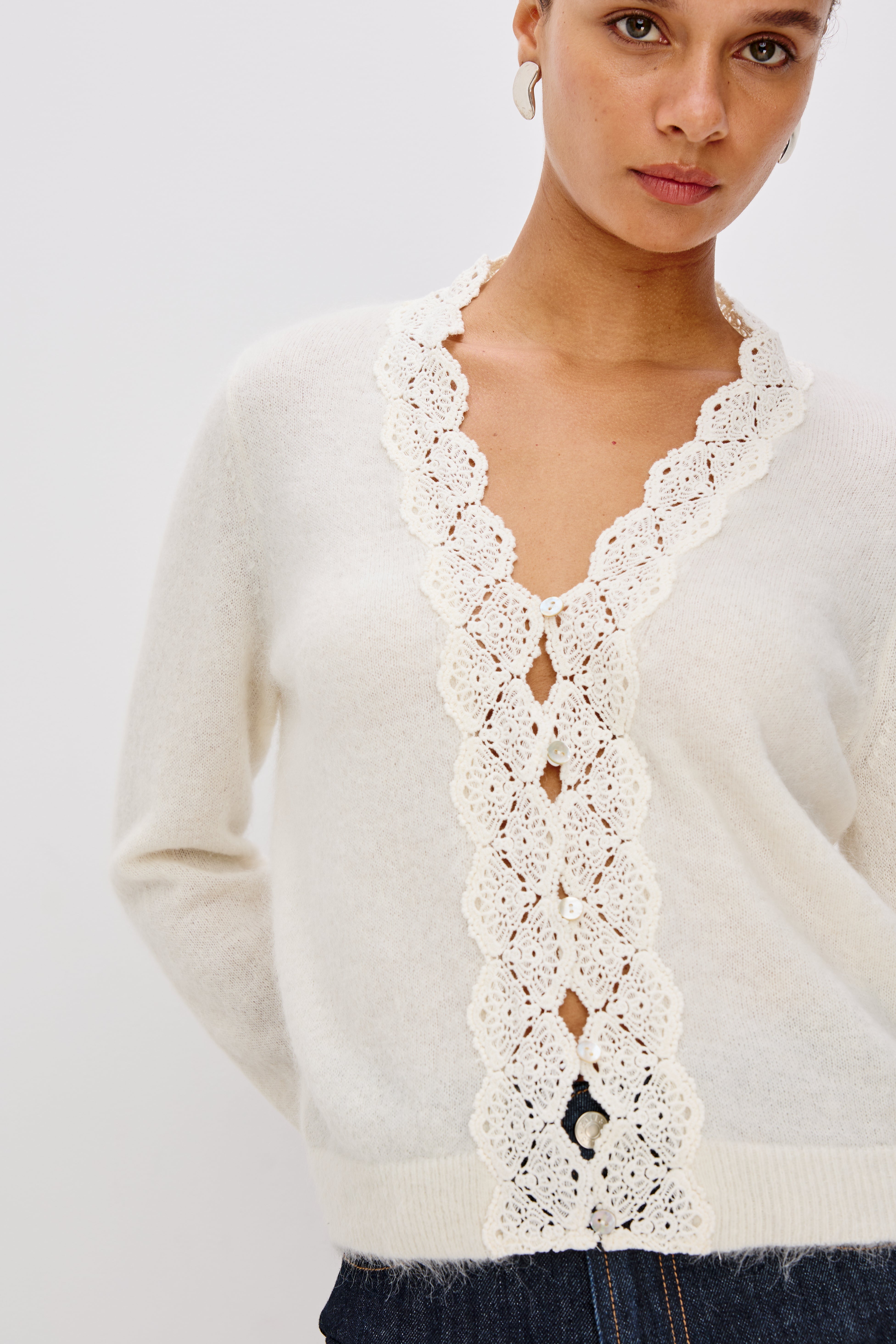 Mer Cardigan Ivory XS