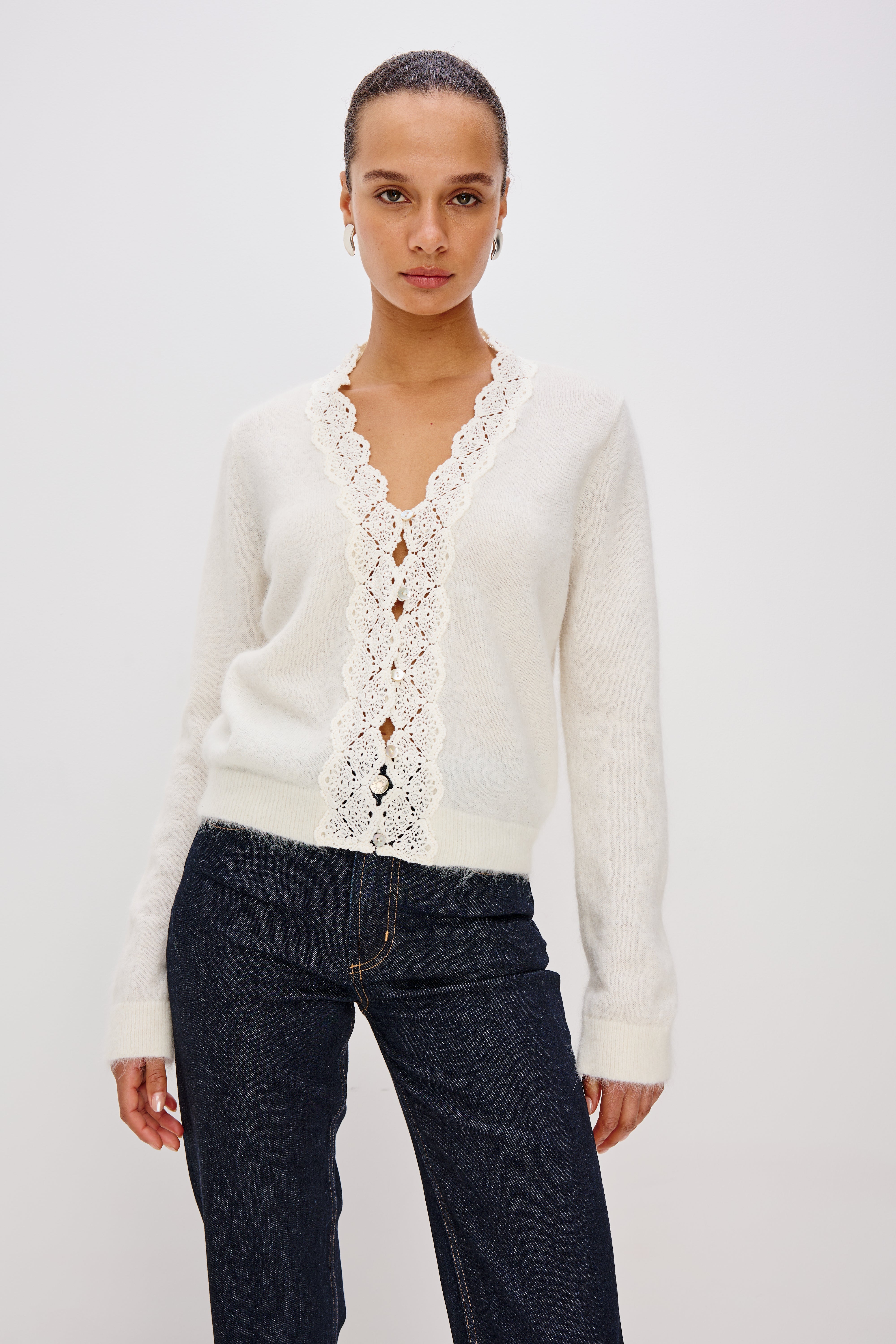 Mer Cardigan Ivory XS
