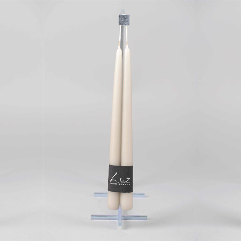 Taper Candle Pair | Moonstone