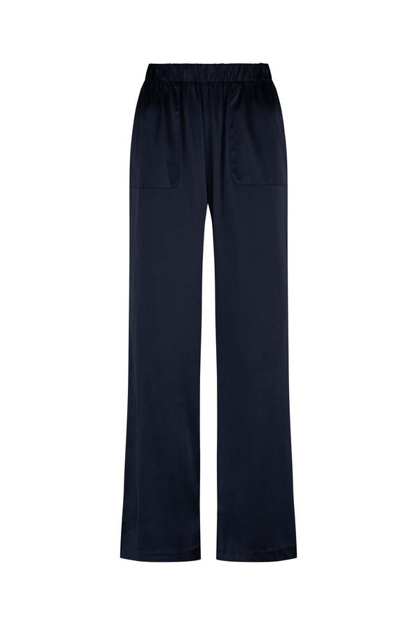 Lightness of Being Silk Pant | Navy