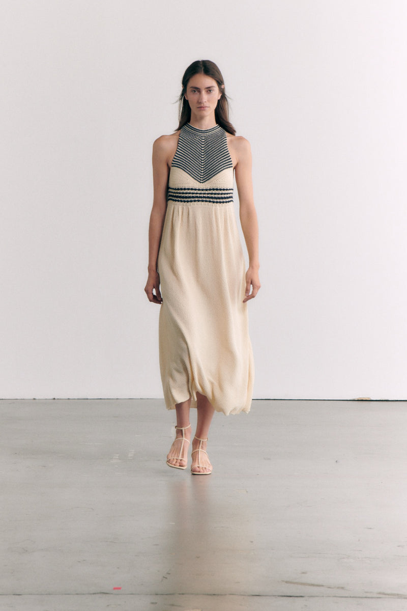 Textured Halter Dress