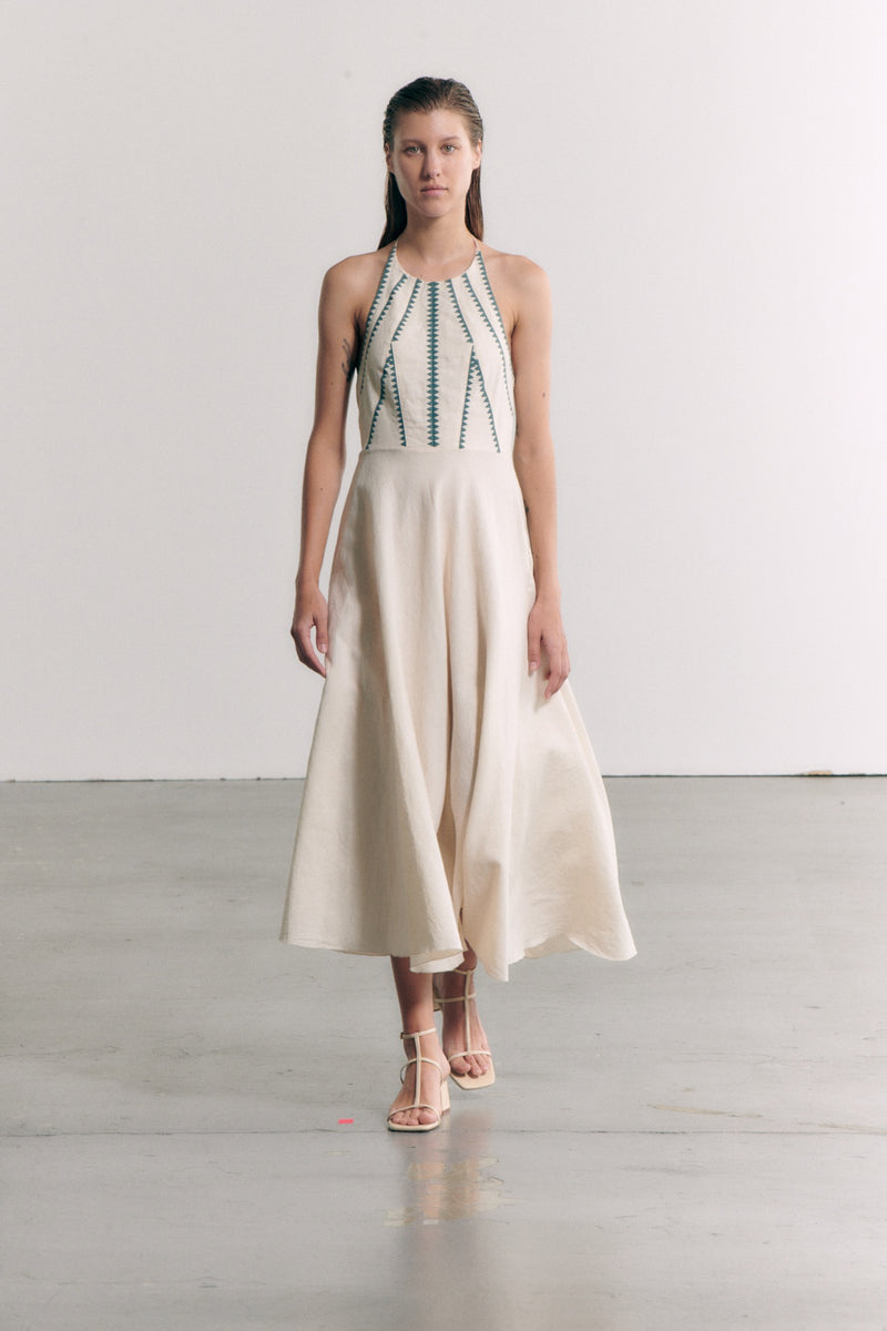 Linen Halter Dress