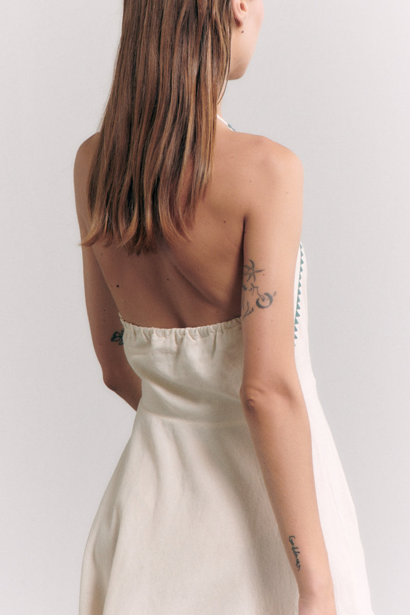 Linen Halter Dress