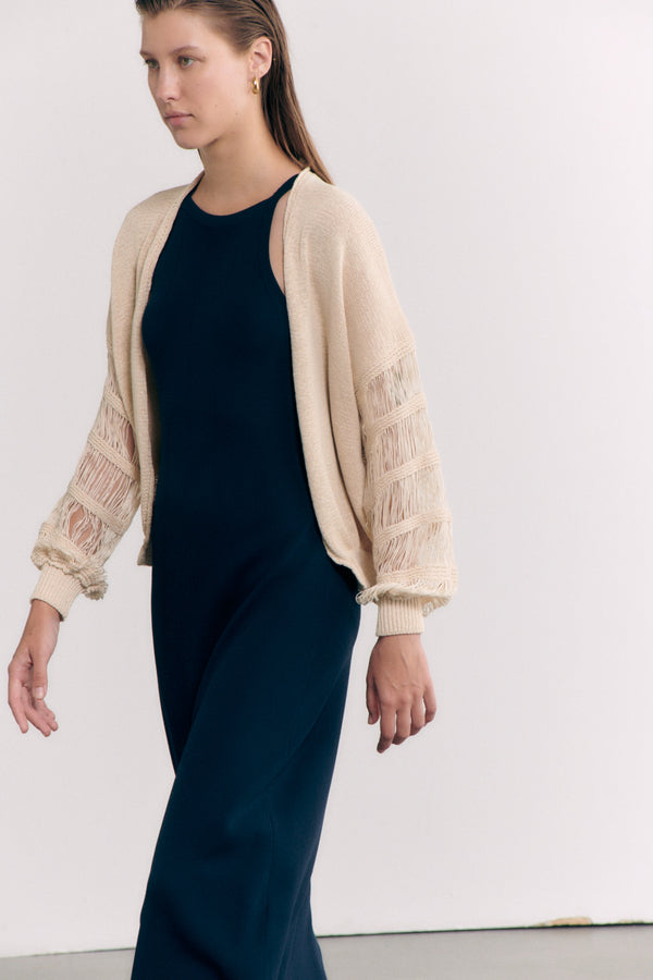 Ecru Cardigan Jacket