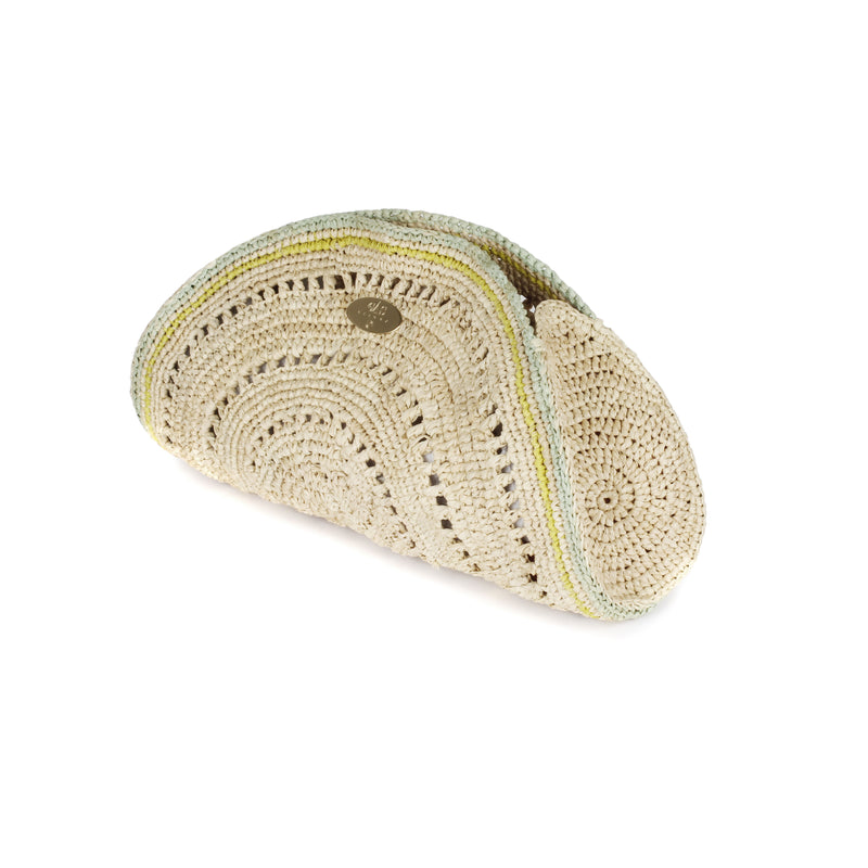 Sol Raffia Clutch