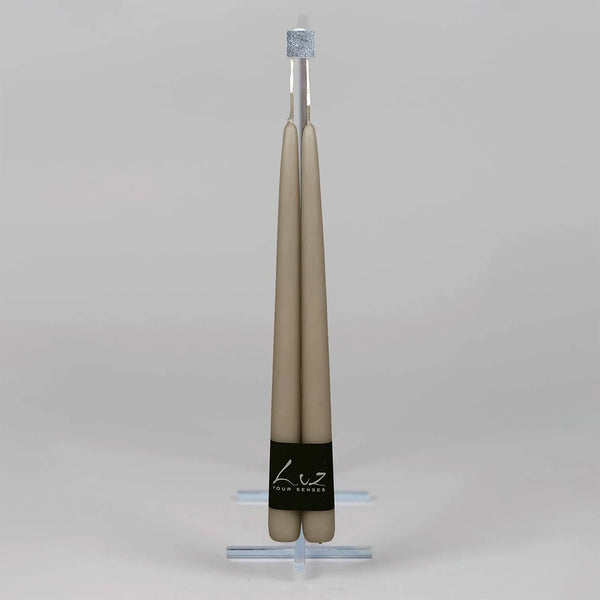 Taper Candle Pair| Mocha