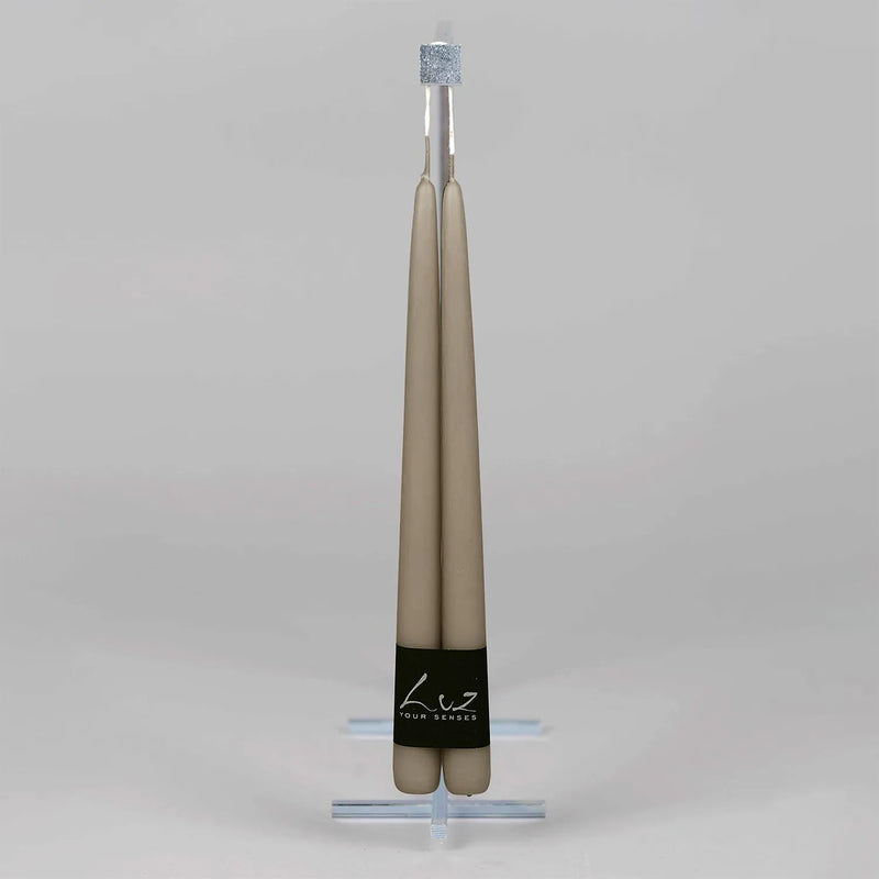 Taper Candle Pair| Mocha