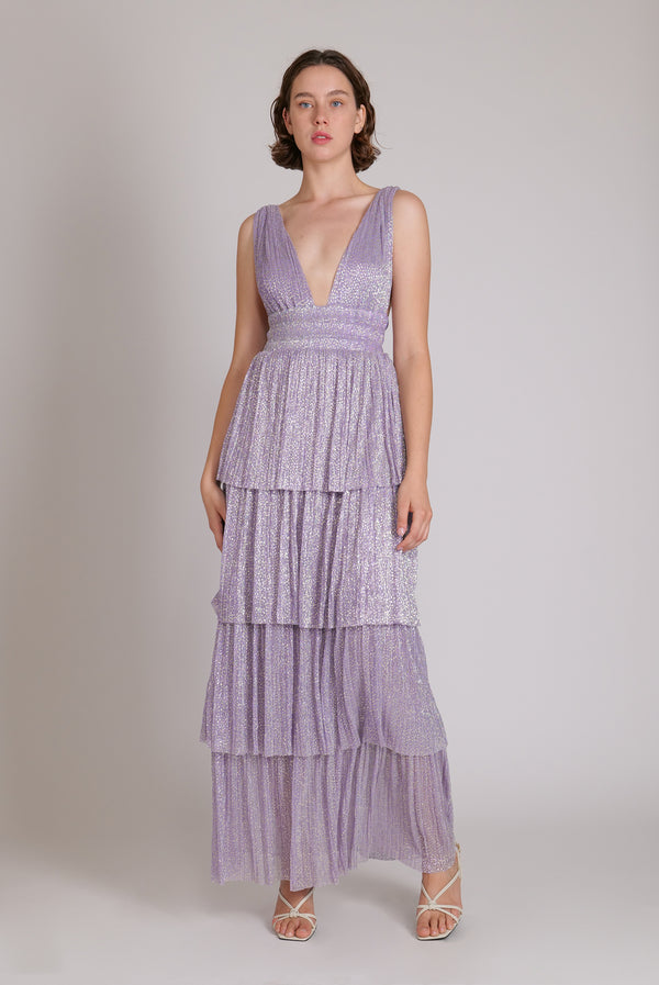 Alpha Dress | Lilac Print