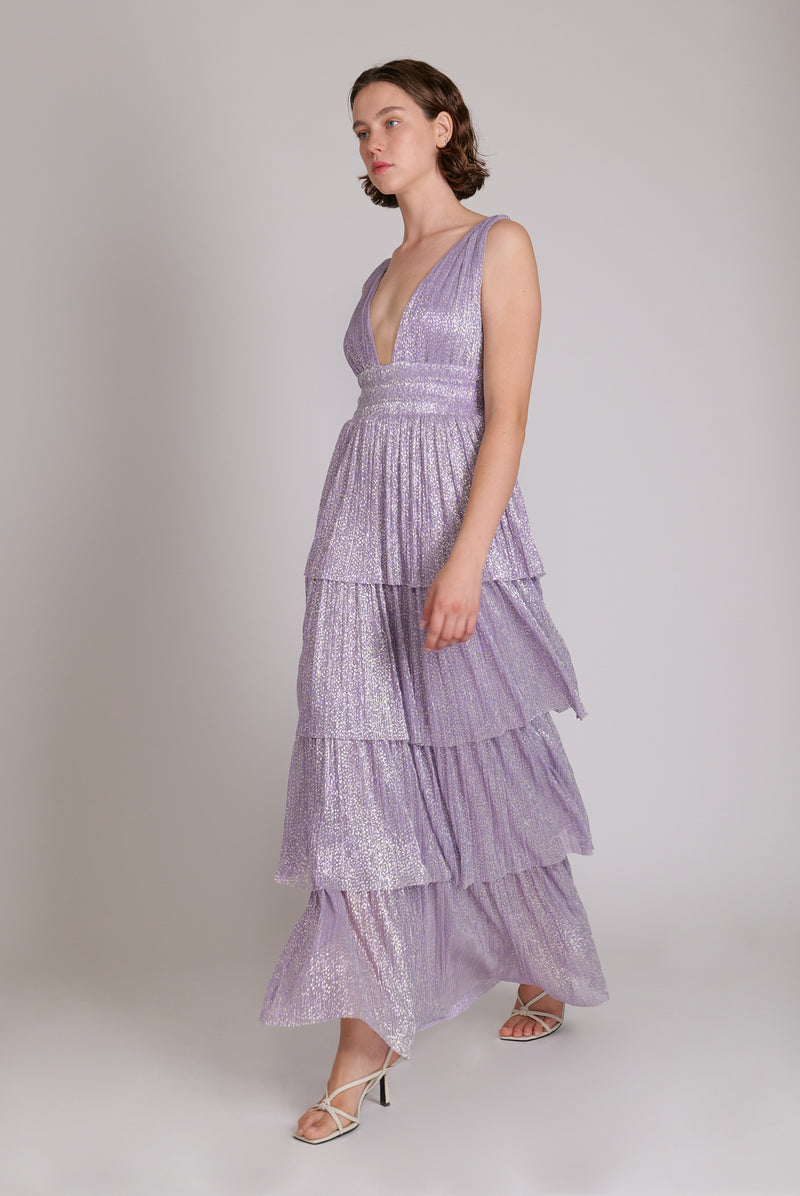 Alpha Dress | Lilac Print